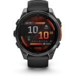 Garmin fenix® 8 47mm AMOLED Glass Slate Grey Steel with Black Band - Image 3