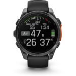 Garmin fenix® 8 47mm AMOLED Glass Slate Grey Steel with Black Band - Image 6