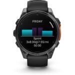 Garmin fenix® 8 47mm AMOLED Glass Slate Grey Steel with Black Band - Image 9