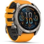 Garmin fenix® 8 51mm AMOLED Sapphire Edition Titanium with Spark Orange + Graphite Band - Image 2