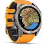 Garmin fenix® 8 51mm AMOLED Sapphire Edition Titanium with Spark Orange + Graphite Band - Image 5