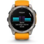 Garmin fenix® 8 51mm AMOLED Sapphire Edition Titanium with Spark Orange + Graphite Band - Image 10