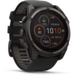 Garmin fenix® 8 51mm SOLAR Sapphire Edition Carbon Grey Titanium with Black + Pebble Grey Band - Image 2