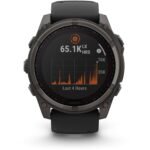 Garmin fenix® 8 51mm SOLAR Sapphire Edition Carbon Grey Titanium with Black + Pebble Grey Band - Image 6