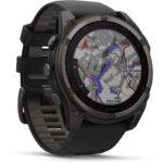 Garmin fenix® 8 51mm SOLAR Sapphire Edition Carbon Grey Titanium with Black + Pebble Grey Band - Image 7