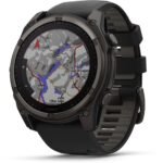 Garmin fenix® 8 51mm SOLAR Sapphire Edition Carbon Grey Titanium with Black + Pebble Grey Band - Image 8