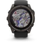 Garmin fenix® 8 51mm SOLAR Sapphire Edition Carbon Grey Titanium with Black + Pebble Grey Band - Image 9