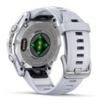 Garmin fenix® 8 43mm AMOLED Glass Bare Stainless Steel with Whitestone Band - Image 12