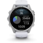 Garmin fenix® 8 43mm AMOLED Glass Bare Stainless Steel with Whitestone Band - Image 9