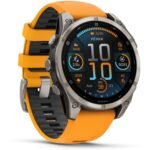 Garmin fenix® 8 47mm AMOLED Sapphire Edition Titanium with Spark Orange + Graphite Band - Image 2