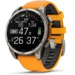 Garmin fenix® 8 47mm AMOLED Sapphire Edition Titanium with Spark Orange + Graphite Band - Image 4