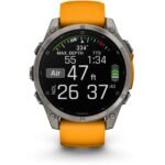 Garmin fenix® 8 47mm AMOLED Sapphire Edition Titanium with Spark Orange + Graphite Band - Image 6