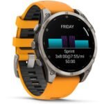 Garmin fenix® 8 47mm AMOLED Sapphire Edition Titanium with Spark Orange + Graphite Band - Image 8