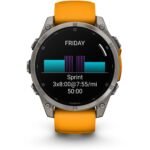 Garmin fenix® 8 47mm AMOLED Sapphire Edition Titanium with Spark Orange + Graphite Band - Image 9