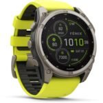 Garmin fenix® 8 51mm SOLAR Sapphire Edition Bare Titanium with Amp Yellow + Graphite Band - Image 2
