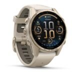 Garmin fenix® 8 43mm AMOLED Saphire Edition Soft Gold with Fog Grey Band - Image 2
