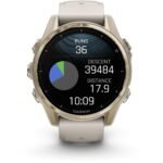 Garmin fenix® 8 43mm AMOLED Saphire Edition Soft Gold with Fog Grey Band - Image 6