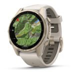 Garmin fenix® 8 43mm AMOLED Saphire Edition Soft Gold with Fog Grey Band - Image 7