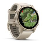 Garmin fenix® 8 43mm AMOLED Saphire Edition Soft Gold with Fog Grey Band - Image 8