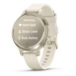 Garmin Lily 2 Active Cream Gold with Bone Silicone Band - Image 2