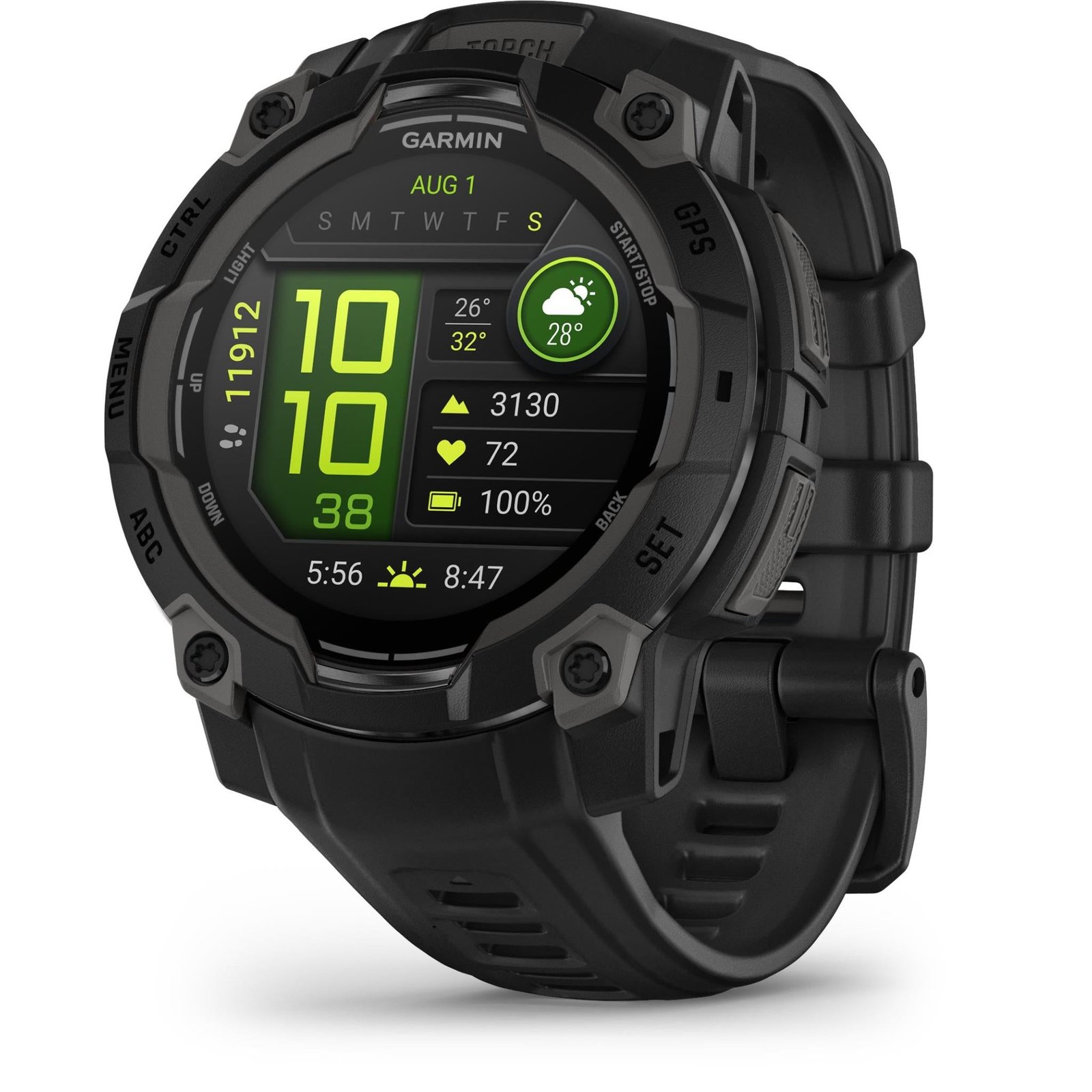 795994-Product-0-I-638719734005281583.jpg Garmin Instinct 3 45mm AMOLED Smart Watch (Black) - Image 1