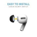 Comply Headphone Ear Tips for AirPods Pro 1 & 2 Gen (Black) [Small] - Image 6