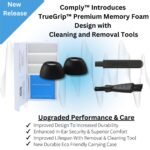 Comply Headphone Ear Tips for AirPods Pro 1 & 2 Gen (Black) [Large] - Image 10