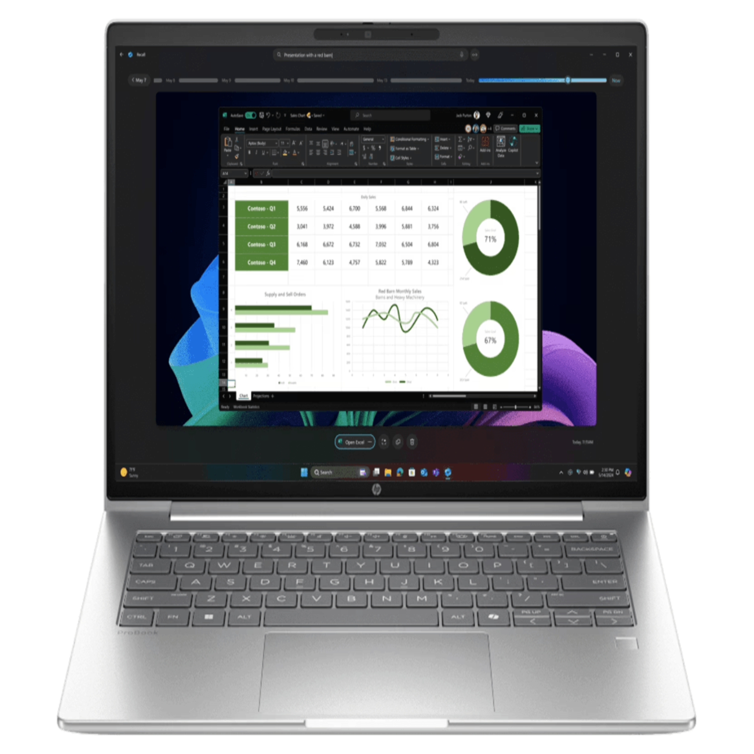 7dd1db961d604c24adbbf73be3280e0a_760bd31c-913e-4697-b82b-61b56684e08c.png HP ProBook 4 G1i 14" WUXGA Core Ultra 5 16GB RAM 512GB AI Business Laptop - Pike Silver - Image 1