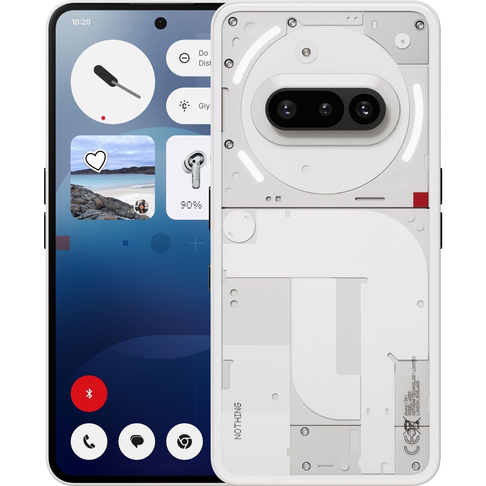 802501-Product-0-I-638755270803764077.jpg NOTHING Phone (3a) 5G 128GB (White) - Image 1