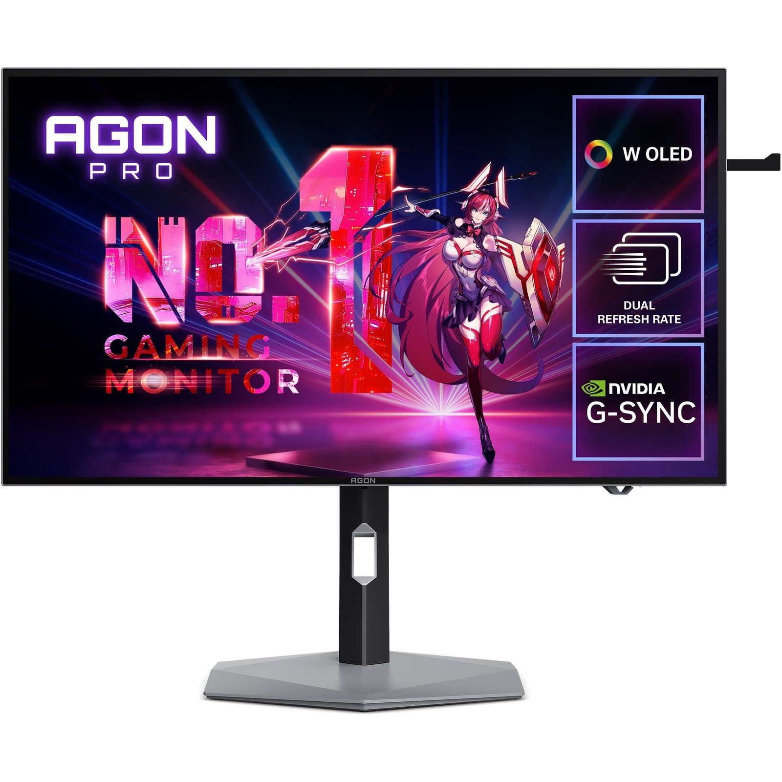 807742-Product-0-I-639112066810052906.jpg AOC AGON AGP327UZD 32" Dual Mode 4K UHD 240Hz W-OLED Gaming Monitor - Image 1