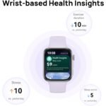 Huawei Fit 4 Matt Black Aluminium Case Watch (Black Fluoroelastomer Strap) - Image 8