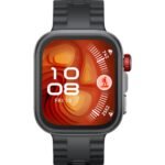Huawei Fit 4 Pro Matt Black Aluminium Case Watch (Black Fluoroelastomer Sport Strap) - Image 2