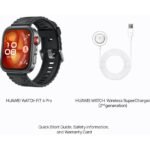 Huawei Fit 4 Pro Matt Black Aluminium Case Watch (Black Fluoroelastomer Sport Strap) - Image 11