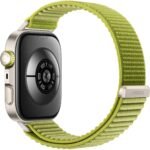 Huawei Fit 4 Pro Gold Aluminium Case Watch (Green Waven Sport Strap) - Image 3