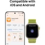 Huawei Fit 4 Pro Gold Aluminium Case Watch (Green Waven Sport Strap) - Image 10
