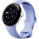 Google Pixel Watch 4 Wi-Fi 41mm (Polished Silver with Iris Active Band)
