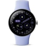 Google Pixel Watch 4 Wi-Fi 41mm (Polished Silver with Iris Active Band) - Image 2