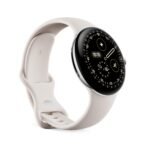 Google Pixel Watch 4 Wi-Fi 45mm (Polished Silver Aluminum with Porcelain Active Band) - Image 3