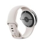 Google Pixel Watch 4 Wi-Fi 45mm (Polished Silver Aluminum with Porcelain Active Band) - Image 5