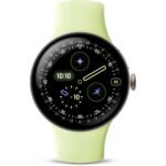 Google Pixel Watch 4 LTE 41mm (Champagne Gold with Lemongrass Active Band) - Image 2