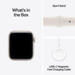 Apple Watch SE 3 40mm Starlight Aluminium Case GPS Sport Band (M/L) [2025] - Image 9