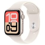 Apple Watch SE 3 44mm Starlight Aluminium Case GPS Sport Band (S/M) [2025]