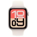 Apple Watch SE 3 44mm Starlight Aluminium Case GPS Sport Band (M/L) [2025] - Image 2