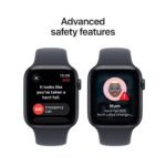 Apple Watch SE 3 44mm Midnight Aluminium Case GPS Sport Band (S/M) [2025] - Image 7