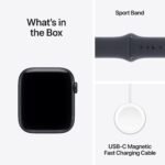 Apple Watch SE 3 44mm Midnight Aluminium Case GPS Sport Band (S/M) [2025] - Image 9