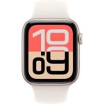 Apple Watch SE 3 44mm Starlight Aluminium Case GPS + Cellular Sport Band ( M/L) [2025] - Image 2