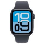 Apple Watch SE 3 44mm Midnight Aluminium Case GPS + Cellular Sport Band (S/M) [2025] - Image 2