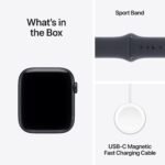 Apple Watch SE 3 44mm Midnight Aluminium Case GPS + Cellular Sport Band (S/M) [2025] - Image 9