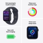 Apple Watch SE 3 44mm Midnight Aluminium Case GPS + Cellular Sport Band (M/L) [2025] - Image 3