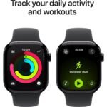 Apple Watch Series 11  42mm Jet Black Aluminium Case GPS Sport Band (S/M) [Black] - Image 4